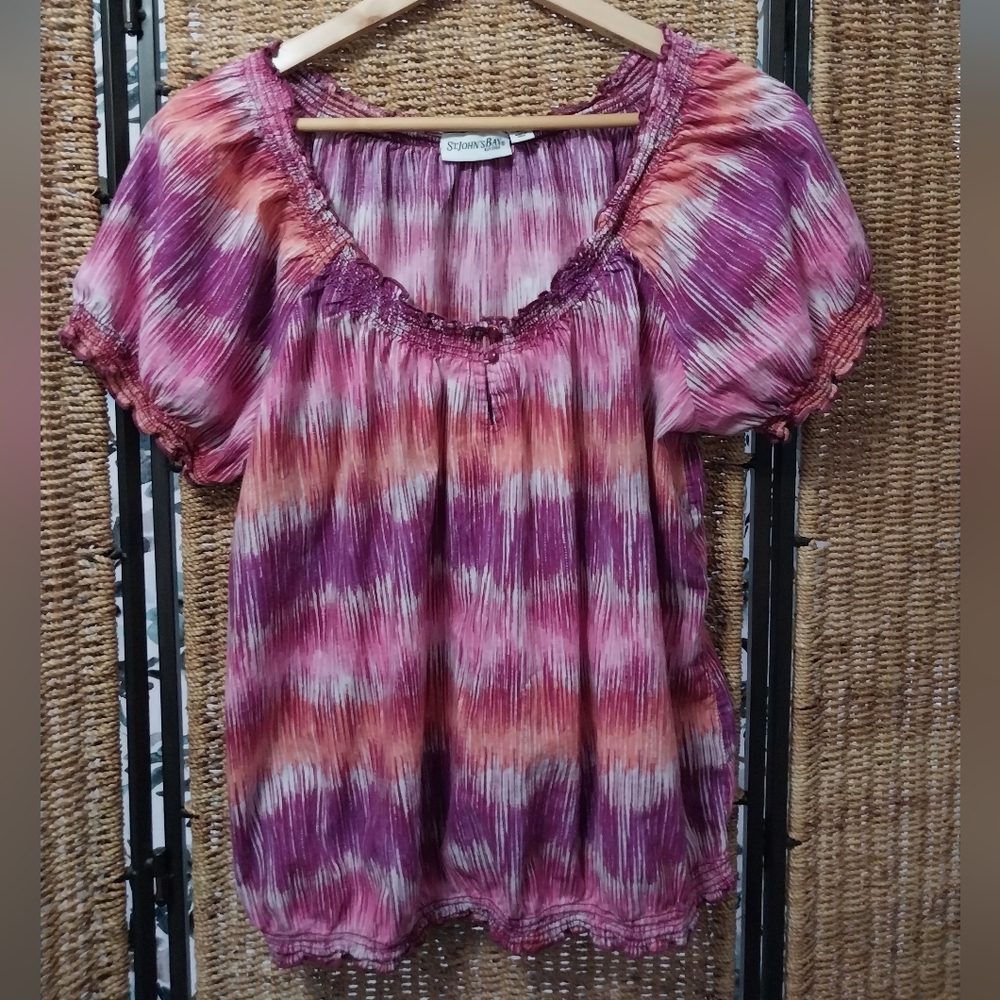 St. John's Bay cotton top, size XL